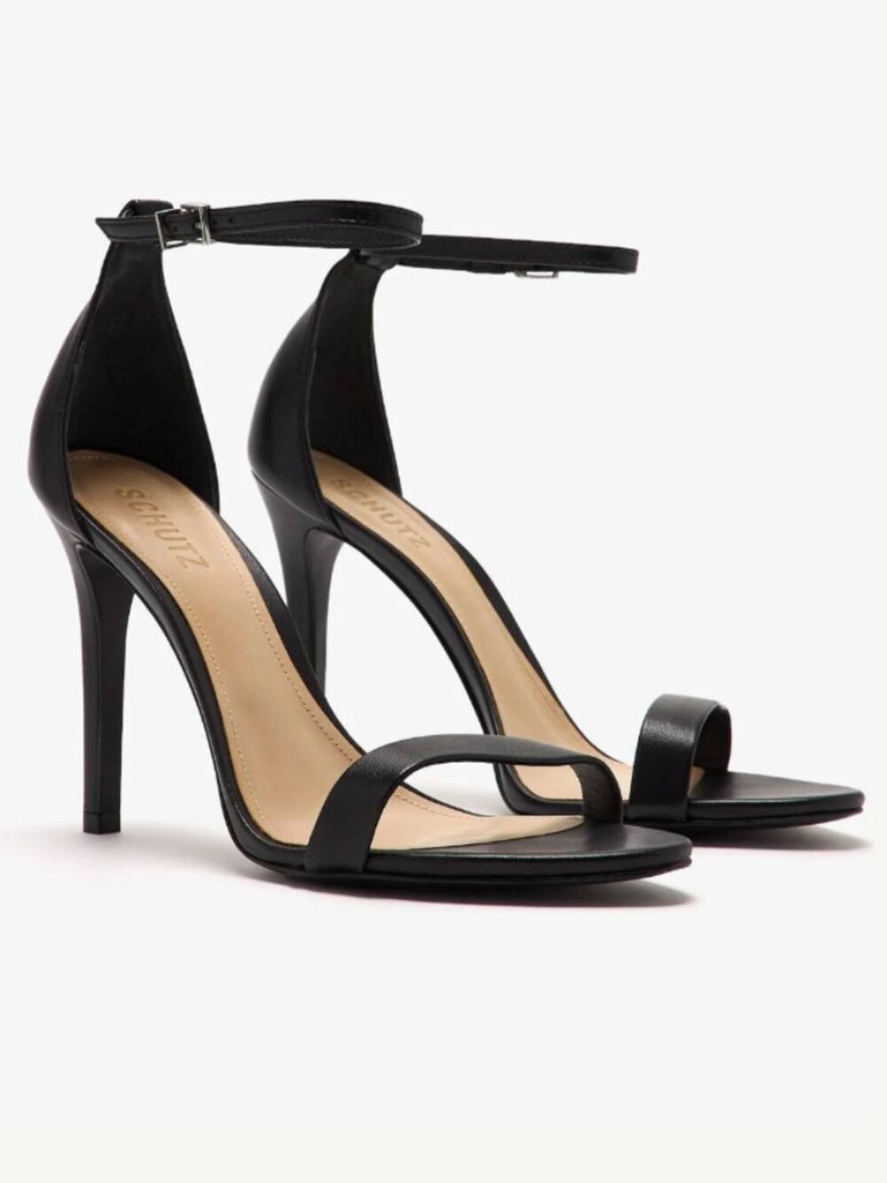 SCHUTZ Cadey Lee Strappy High-Heel Sandal in Black Size 9